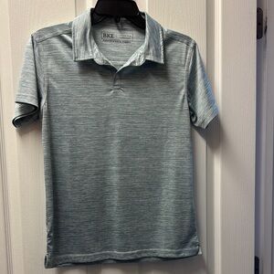 BKE Heathered Blue Polo Shirt